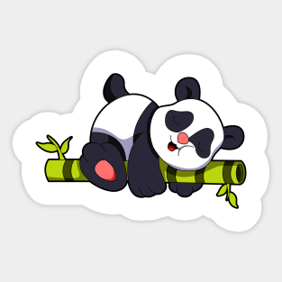 Panda with Bamboo Sticker